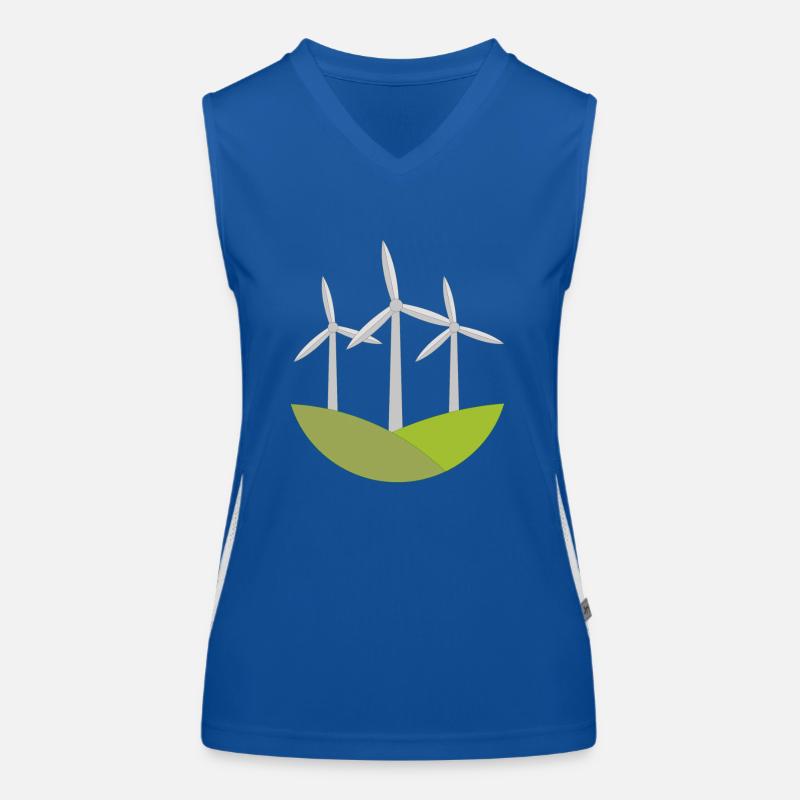 Windrad Funktionelles Kontrast-Tank Top für Frauen