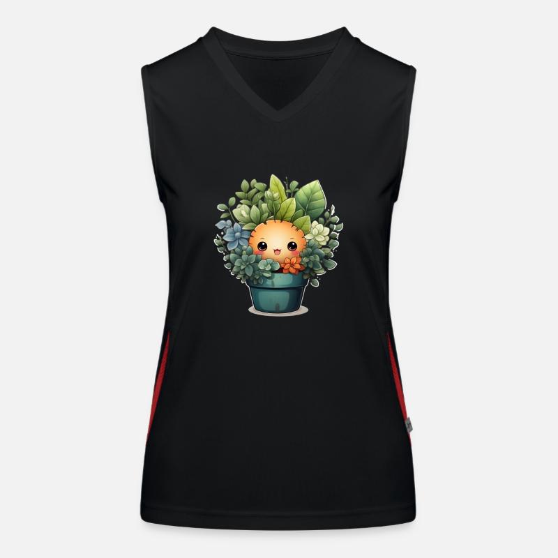 Plant Cute Funktionelles Kontrast-Tank Top für Frauen