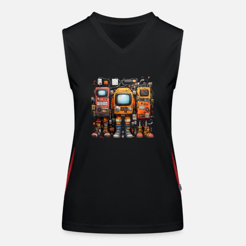 funny computer Funktionelles Kontrast-Tank Top für Frauen