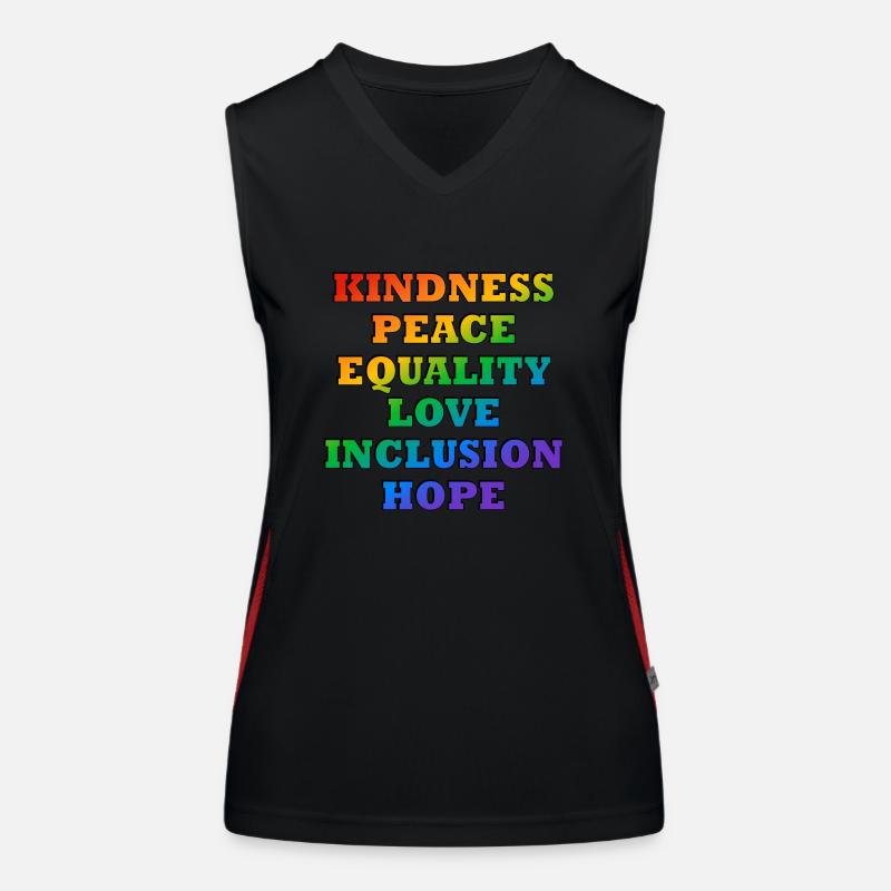 LGBTQ-Pride-Werte Funktionelles Kontrast-Tank Top für Frauen