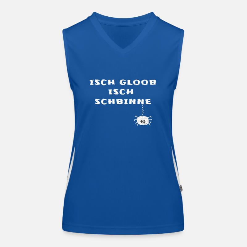 Sachsen Sprüche Sächsisch Funktionelles Kontrast-Tank Top für Frauen