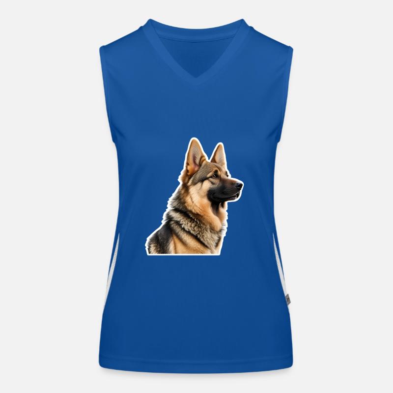 Schäferhund Funktionelles Kontrast-Tank Top für Frauen