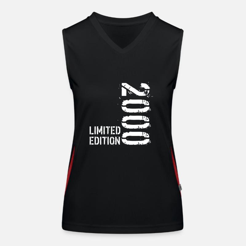 23 birthday 23 years born 2000 Women's Functional Contrast Tank Top