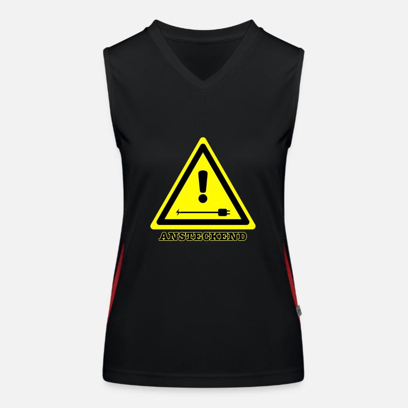 Ansteckend joke (DE) Funktionelles Kontrast-Tank Top für Frauen