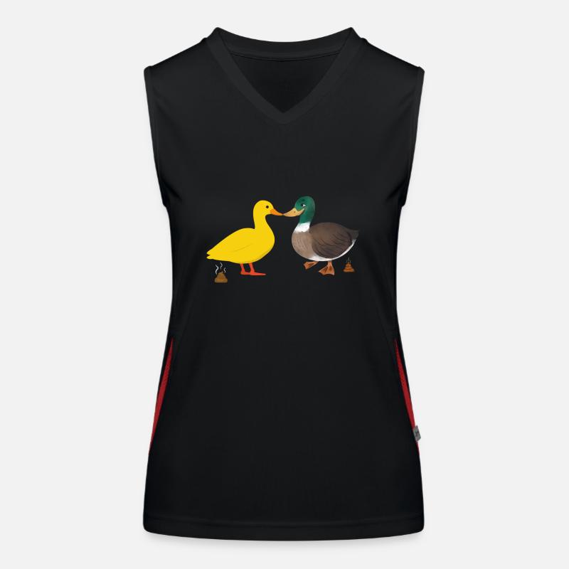 canards caca Débardeur respirant contrasté Femme