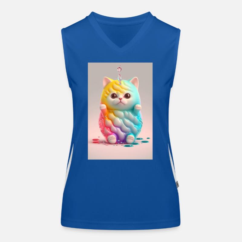 Fantasy cat Women's Functional Contrast Tank Top