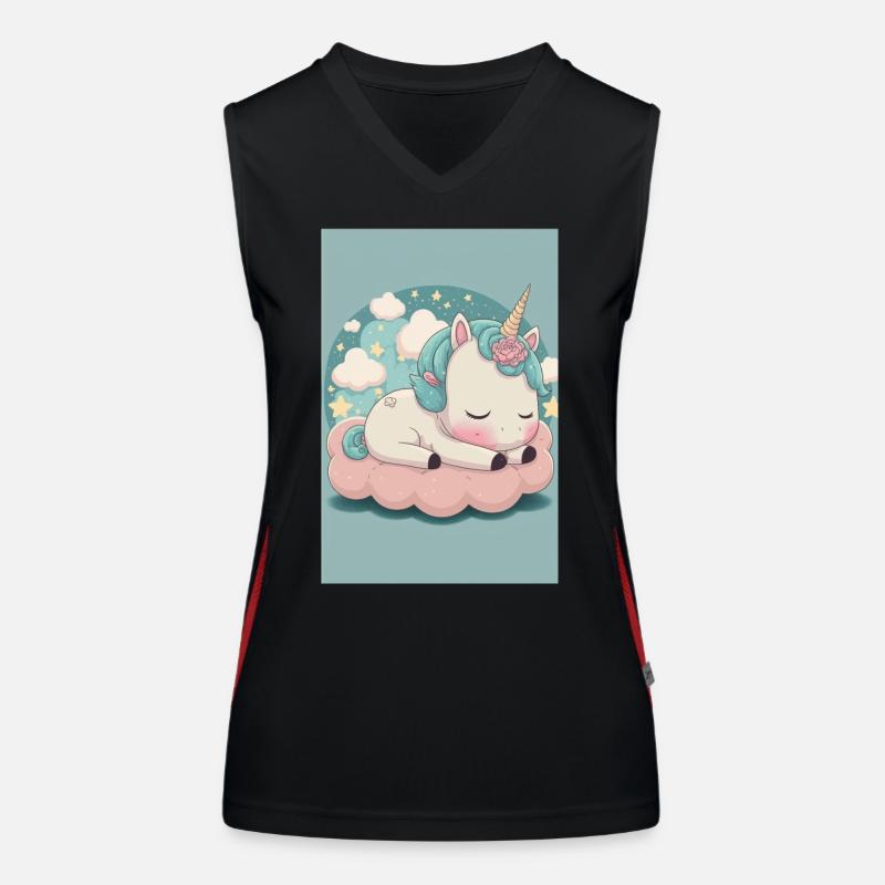 Bébé licorne Débardeur respirant contrasté Femme