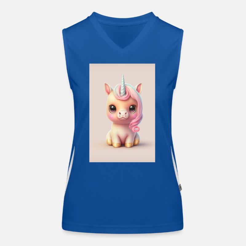 Bébé licorne Débardeur respirant contrasté Femme