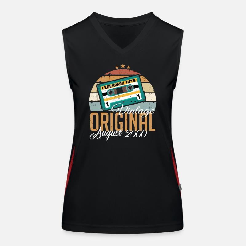 August 2000 Jubiläum 2000 Legenden August Funktionelles Kontrast-Tank Top für Frauen