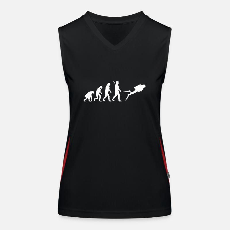 Evolution Tauchen Funktionelles Kontrast-Tank Top für Frauen