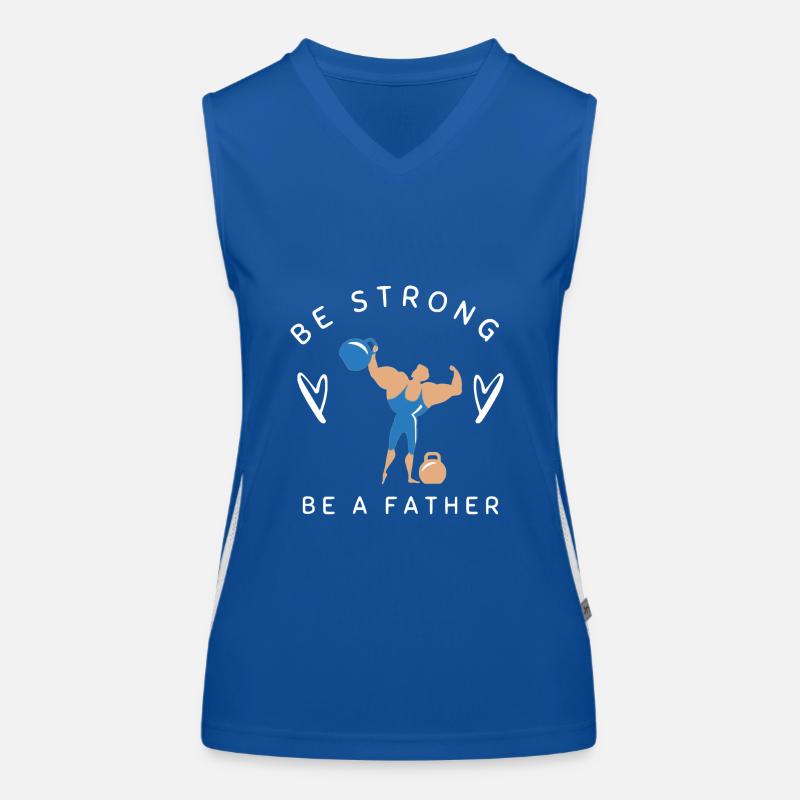 SEI STARK, SEI VATER Funktionelles Kontrast-Tank Top für Frauen