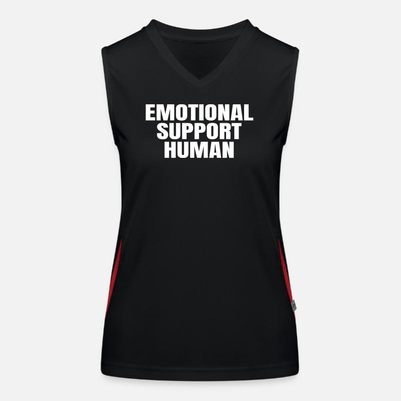 Emotional Support Human Funktionelles Kontrast-Tank Top für Frauen