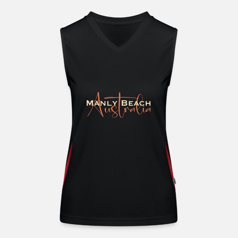 Manly Beach Australia Funktionelles Kontrast-Tank Top für Frauen