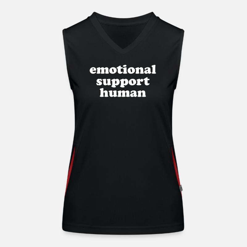 Emotional Support Human Funktionelles Kontrast-Tank Top für Frauen