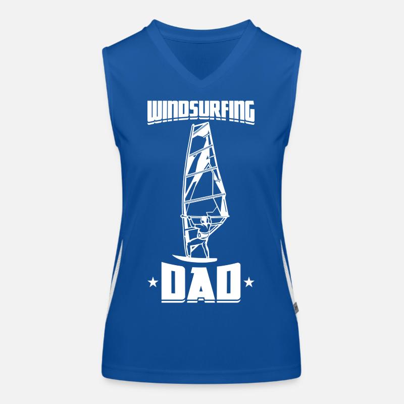 Windsurfer Dad Women's Functional Contrast Tank Top