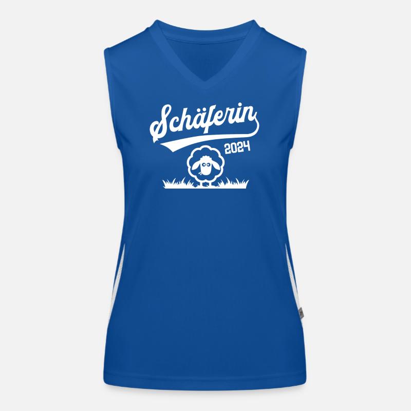 Schäferin 2024 Ausbildung Prüfung Schäfer Beruf Funktionelles Kontrast-Tank Top für Frauen