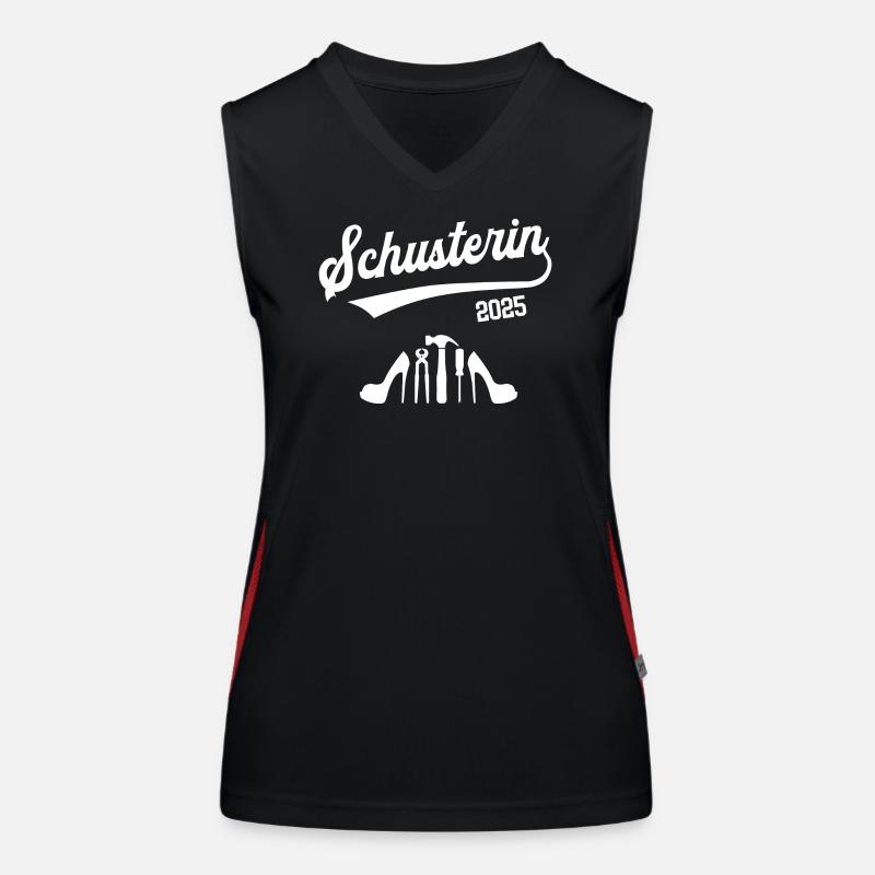 Schusterin 2025 Ausbildung Prüfung Schuster Funktionelles Kontrast-Tank Top für Frauen