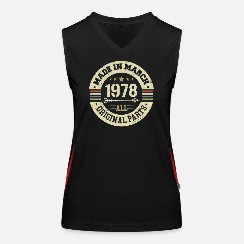 Legendär seit März 1978 Funktionelles Kontrast-Tank Top für Frauen