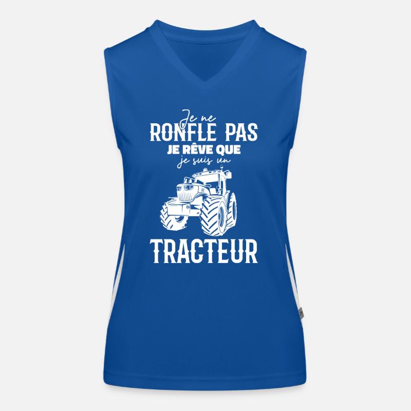 Ich schnarche nicht, ich träume, dass ich ein Traktor bin Funktionelles Kontrast-Tank Top für Frauen