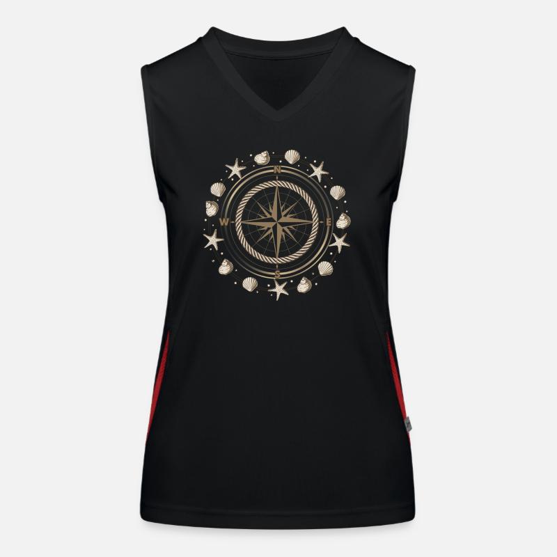 Compass Maritime Shells Women's Functional Contrast Tank Top