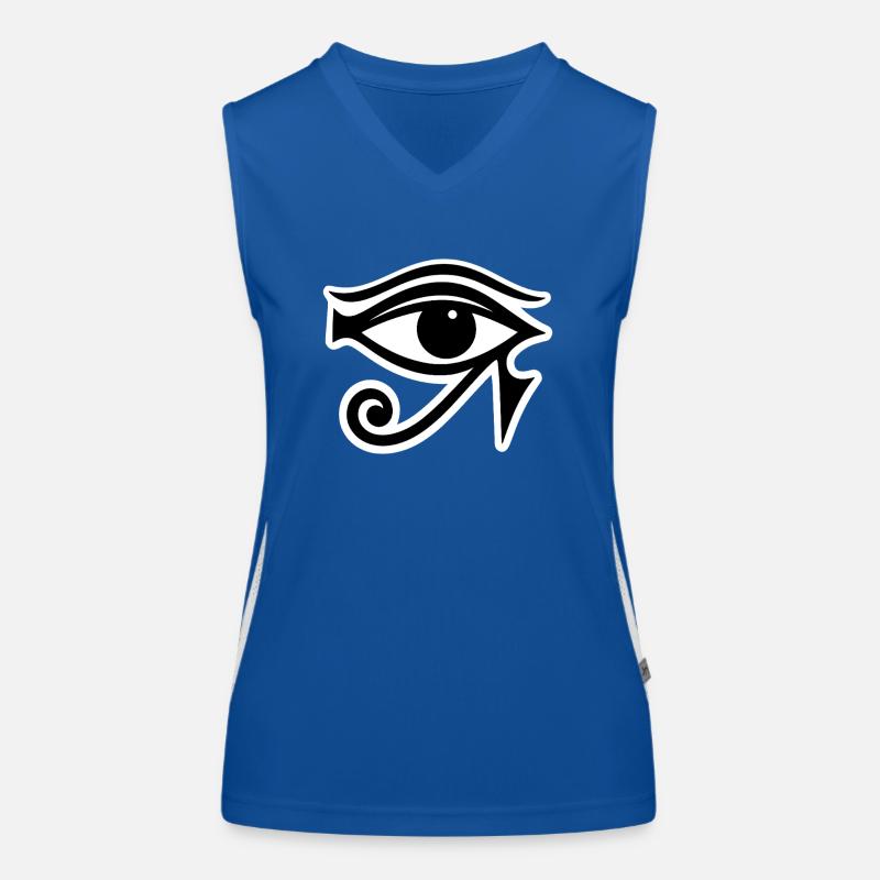 Symbole de l’œil d’Horus en Égypte Débardeur respirant contrasté Femme