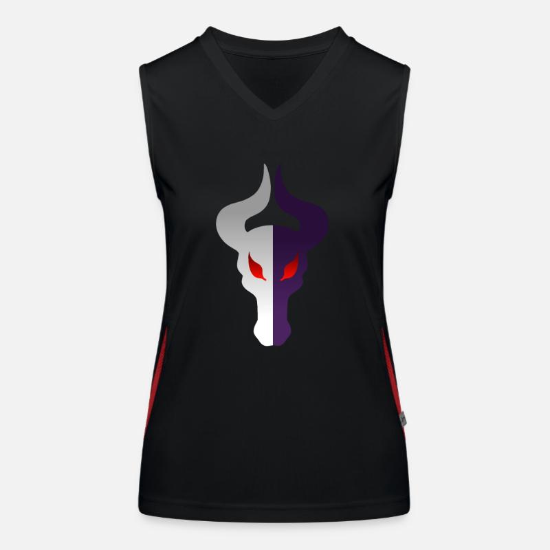 Doppelseitiger Drachenkopf Funktionelles Kontrast-Tank Top für Frauen