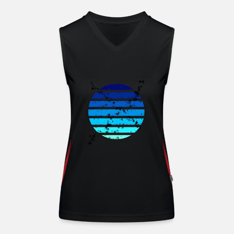 Gradient Circle N°2 Women's Functional Contrast Tank Top
