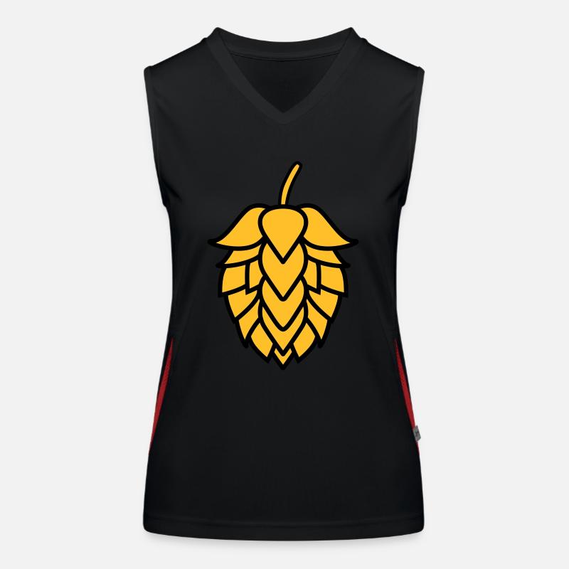 Hopfen Motiv/ Designer Funktionelles Kontrast-Tank Top für Frauen