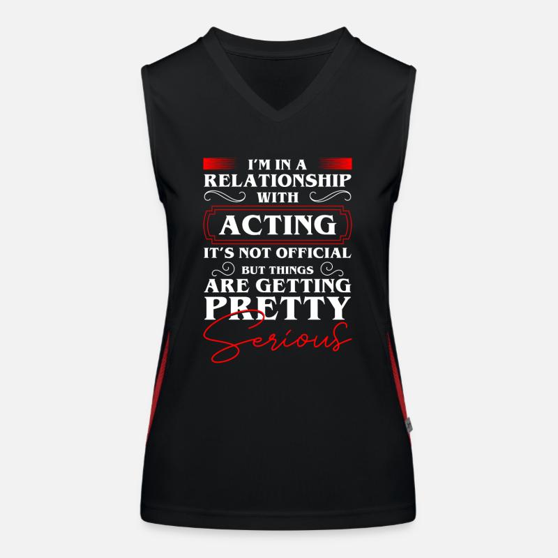 actress acting singer Broadway Women's Functional Contrast Tank Top