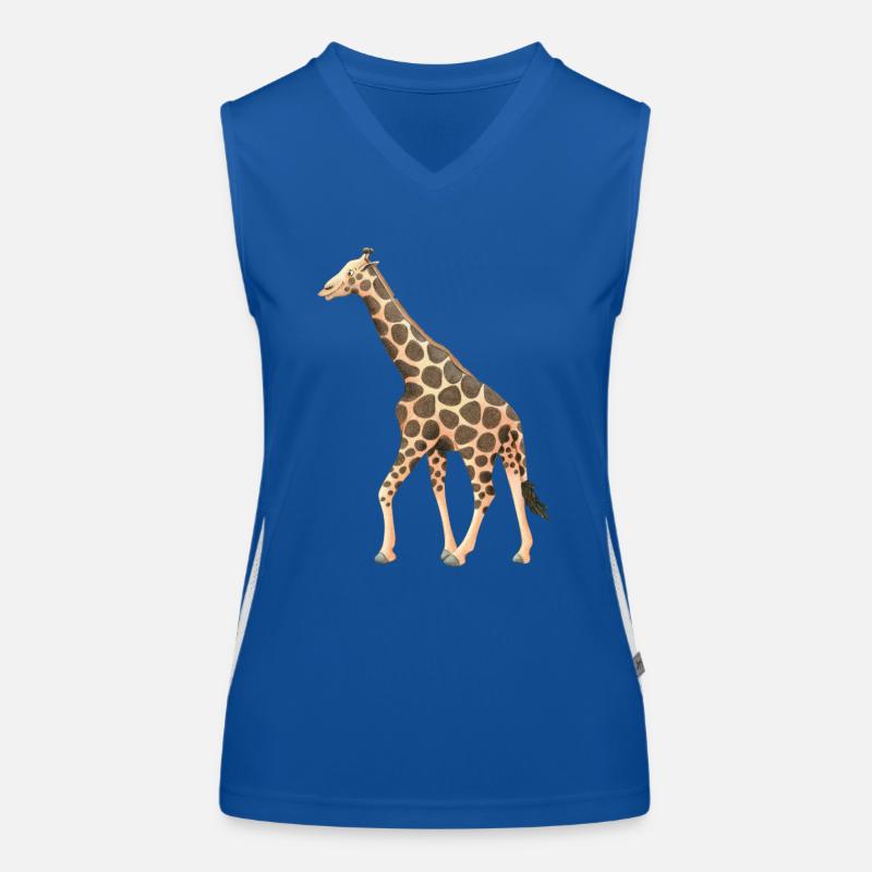 Giraffe Funktionelles Kontrast-Tank Top für Frauen