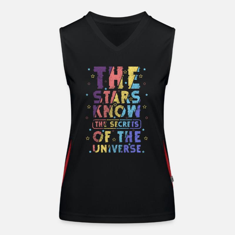 Astronaut Raumschiff Raumfahrt Funktionelles Kontrast-Tank Top für Frauen