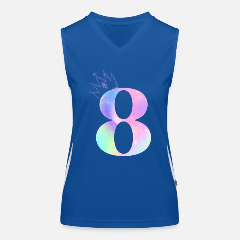 Regenbogen zum 8-jährigen Jubiläum Funktionelles Kontrast-Tank Top für Frauen
