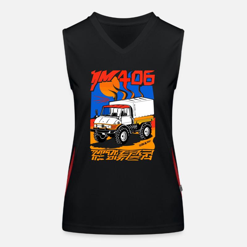 Unimog - Oldtimer - Offroad - Universal Power Implement Women's Functional Contrast Tank Top
