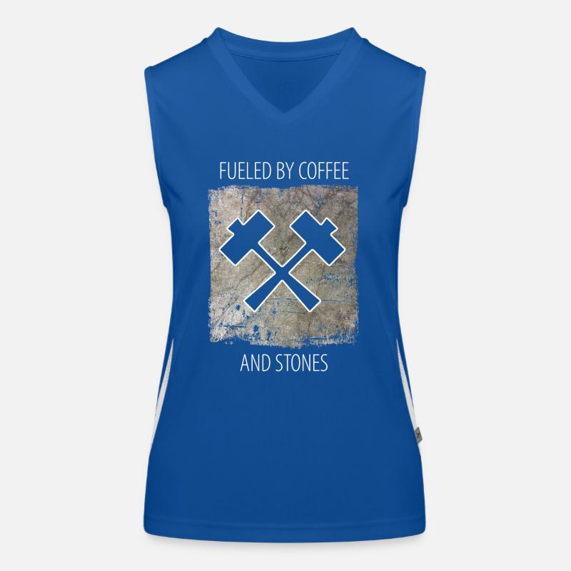 Steinmetz Steinbildhauer Spruch Funktionelles Kontrast-Tank Top für Frauen