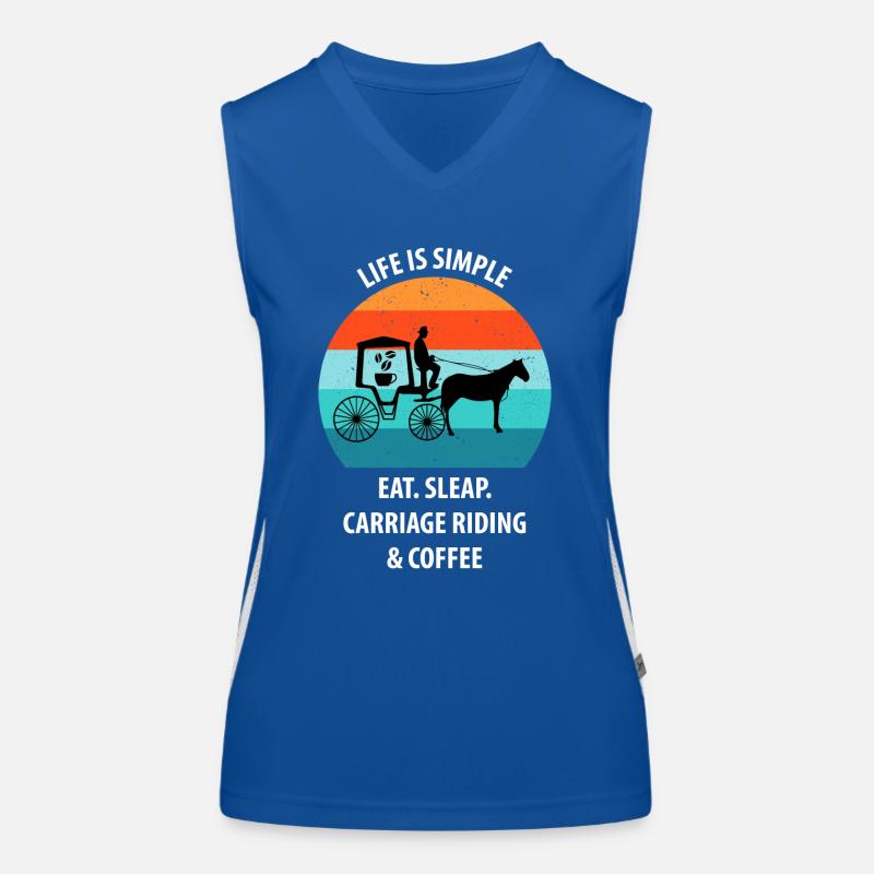 Cocher Calèche Calèche Café Débardeur respirant contrasté Femme