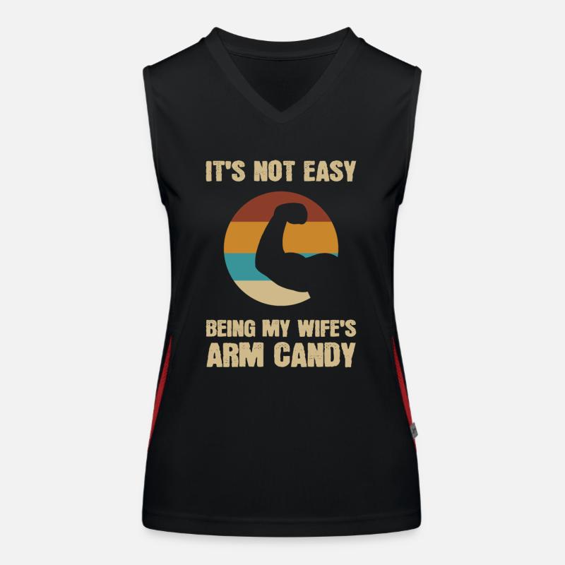 Arm Candy Ehemann Funktionelles Kontrast-Tank Top für Frauen