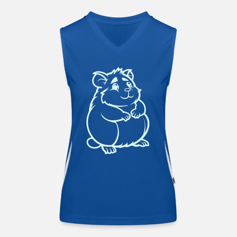 Hamster Comic Animal Women's Functional Contrast Tank Top
