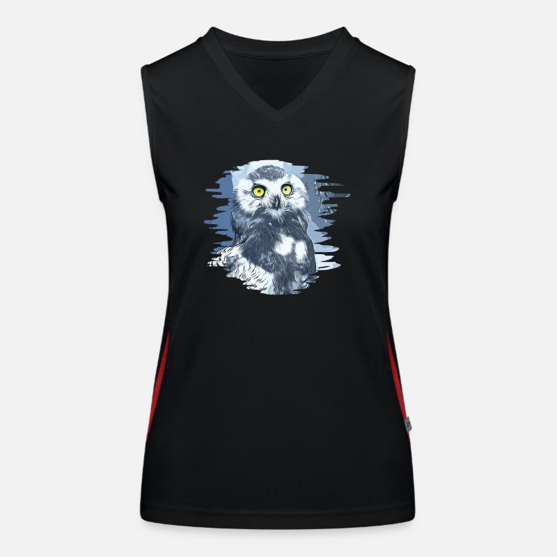 gxp schneeeule vector art Funktionelles Kontrast-Tank Top für Frauen