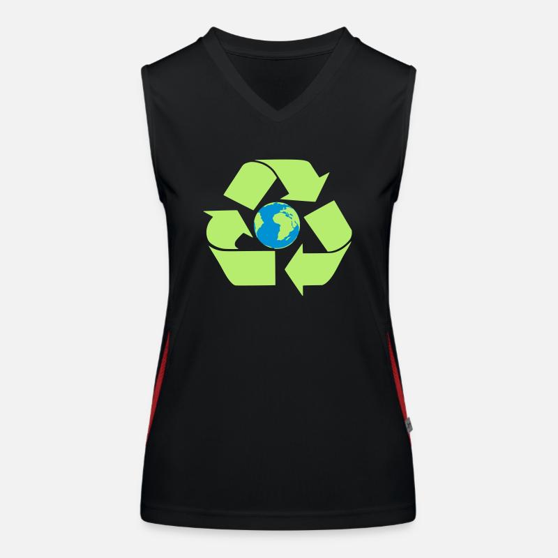 Terre de recyclage Débardeur respirant contrasté Femme