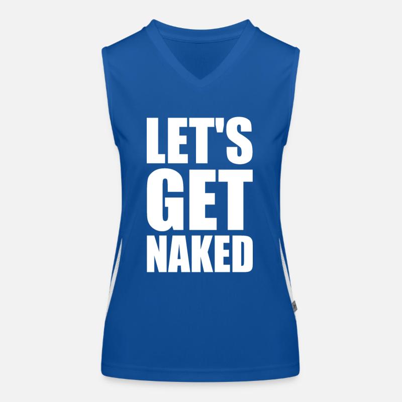 Let's get naked Funktionelles Kontrast-Tank Top für Frauen