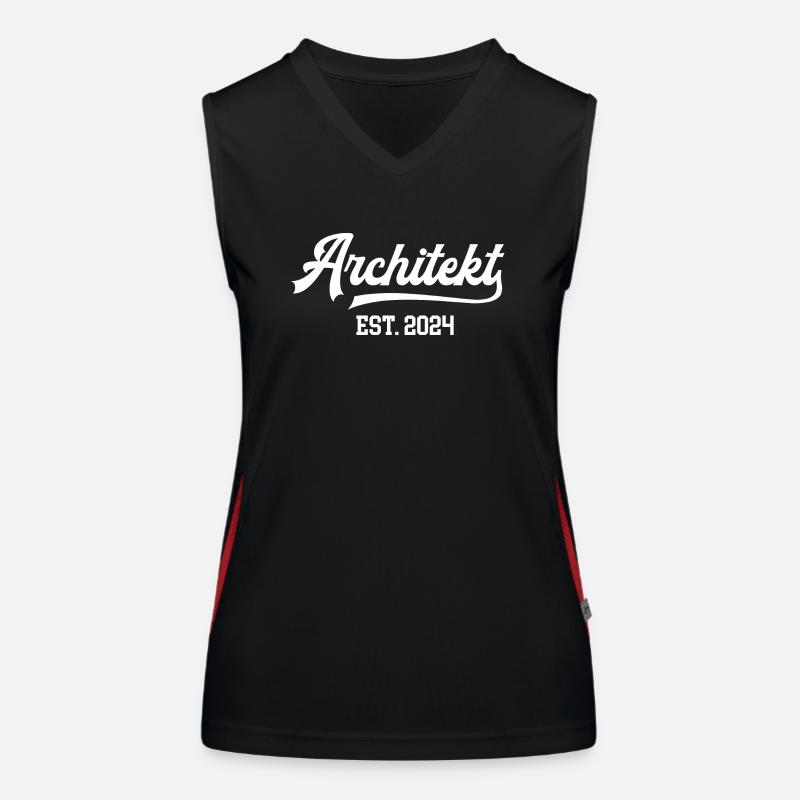 Architekt Architekturstudium Student Architektur Funktionelles Kontrast-Tank Top für Frauen