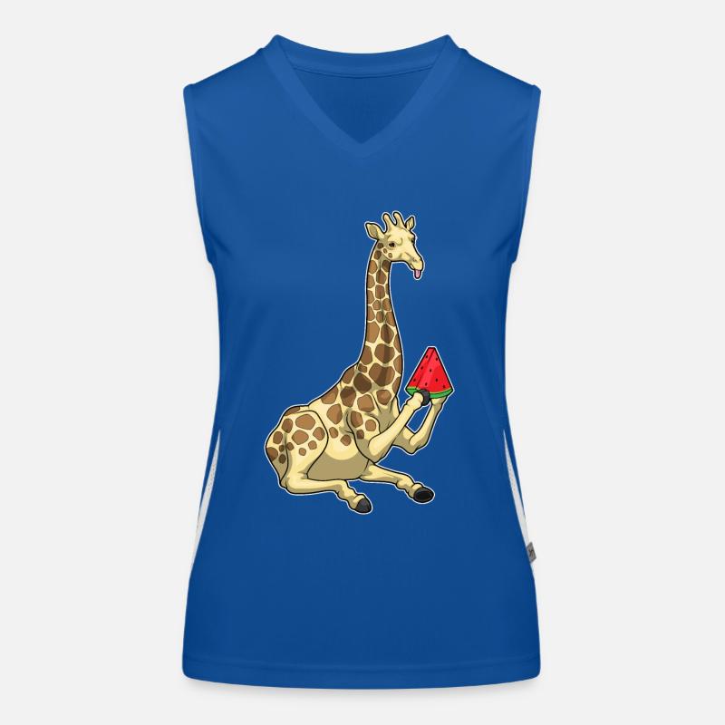 Girafe Pastèque Débardeur respirant contrasté Femme