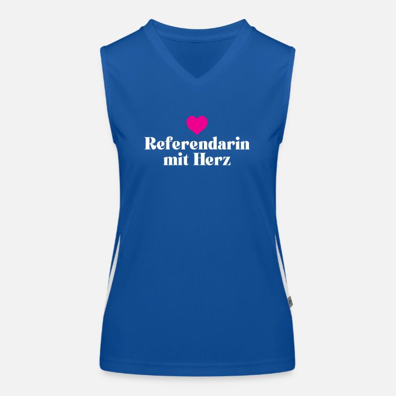 Referendarin mit Herz Dankeschön Referendarirat Funktionelles Kontrast-Tank Top für Frauen