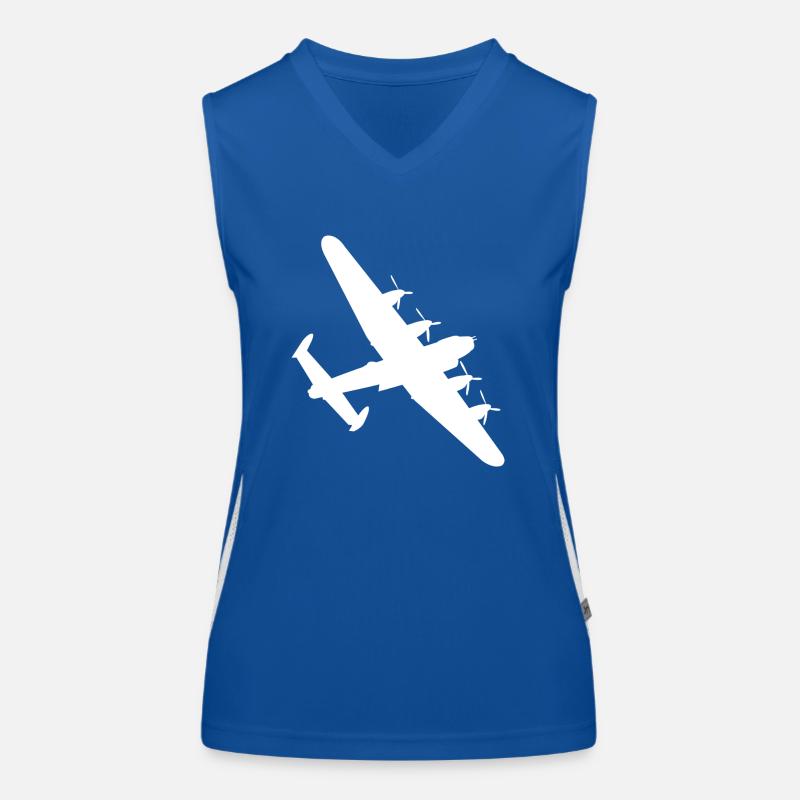 Bomber plane Women's Functional Contrast Tank Top