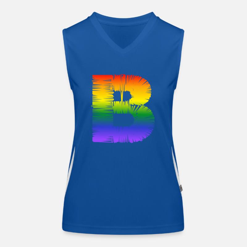 Rainbow B Débardeur respirant contrasté Femme