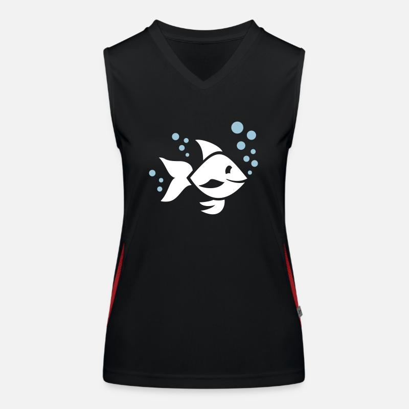Fish Women's Functional Contrast Tank Top