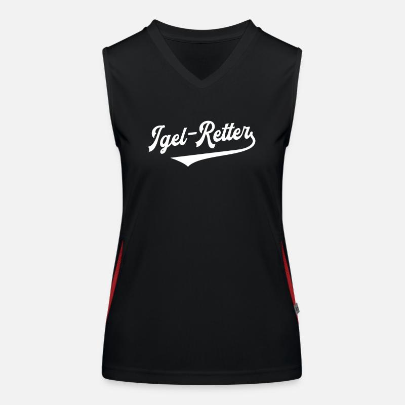 Igel Retter Stacheltier Stacheligel Waldtier Tier Funktionelles Kontrast-Tank Top für Frauen