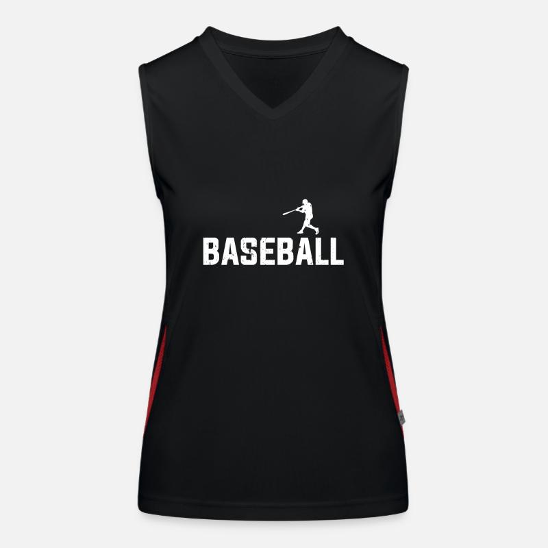 Baseball Funktionelles Kontrast-Tank Top für Frauen