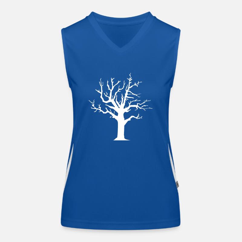 Vecchio albero Top sportivo da donna in contrasto cromatico