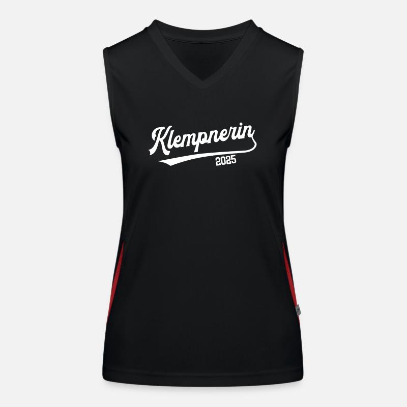Klempnerin 2025 Ausbildung Lehre Klempner Blechner Funktionelles Kontrast-Tank Top für Frauen